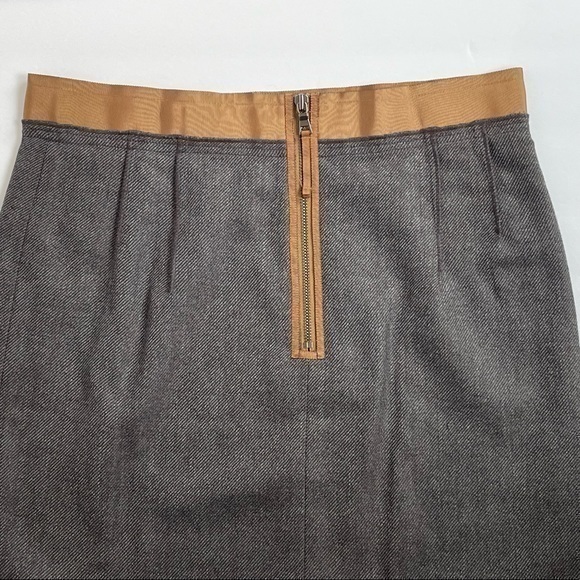 Loft Wool Blend Career Office Pencil Skirt NWOT - Picture 3 of 9